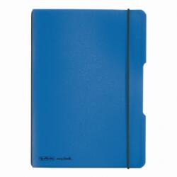 Herlitz Caiet My. Book Flex A5 2x40f 70gr Dictando+patratele Albastru Deschis Transparent Cu Logo Negru (9469230)