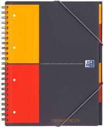 OXFORD Caiet cu spirala A4+, OXFORD International Organiserbook, 80 file-80g/mp, 4 perf. , coperta PP - mate (OX-100102777)