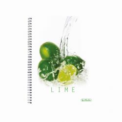 Herlitz Caiet A4 70f Spirala Patratele Fresh Fruit Lime (11291697)