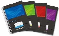 Aurora Caiet cu spirala, A6, 50 file - 90g/mp, coperti carton lucios, AURORA Mano - matematica (W650MQ5)
