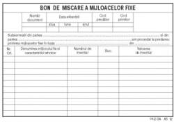 Viamond Bon Miscare Mijloace Fixe A5 (180707)