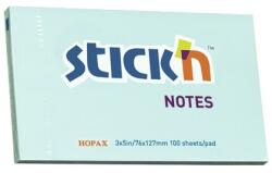 Hopax Notes autoadeziv 76 x 127 mm, 100 file, Stick"n - bleu pastel (HO-21155)