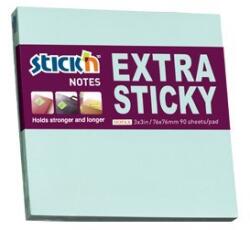 Hopax Notes autoadeziv extra-sticky 76 x 76mm, 90 file, Stick"n - albastru pastel (HO-21663) - officeclass