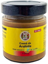SOLARIS Crema de Arahide fara Adaos de Sare si Zahar 200g