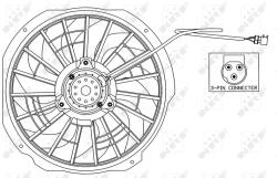 NRF ventilátor, motorhűtés NRF 47025 (47025)