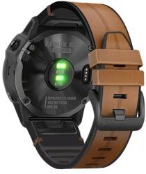 gigapack Pótszíj (egyedi méret, 22 mm, bőr hatású, állítható, QuickFit csatlakozás) BARNA Garmin Fenix 3, Garmin Fenix 6, Garmin Fenix 6 Sapphire, Garmin Fenix 6 Pro, Garmin Fenix 5, Garmin Fenix 3 H (GP-14924