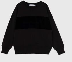 Calvin Klein gyerek melegítőfelső pamutból fekete, nyomott mintás, IB0IB02135 - fekete 128