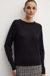 Max Mara gyapjú pulóver könnyű, női, fekete, 2426366088600 - fekete S