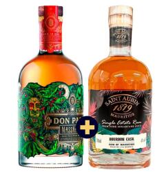 Don Papa Masskara 0, 7l 40% + Saint Aubin Bourbon Cask 41% 0, 7l