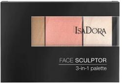 Isadora Скулптор палитра Бронзант Хайлайтър и Руж Isadora Face Sculptor 3in1 Palette (128760)