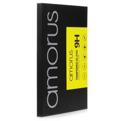 Amorus képernyővédő üveg (2.5D full glue, teljes felületén tapad, extra karcálló, 0.3mm, 9H) FEKETE Samsung Galaxy A54 5G (SM-A546) (GP-136512) - bluedigital