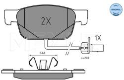 MEYLE set placute frana, frana disc MEYLE -ORIGINAL: True to OE. 025 223 8317 (025 223 8317)