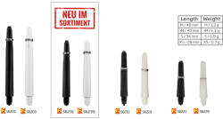 BULL'S Extra Rövid Fekete Nylon Szár 6 Pack (18db)