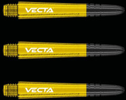 Winmau Dart Szár Winmau Vecta Műanyag, Fém Toppal Citromsárga, Rövid