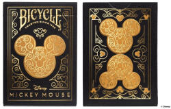The United States Playing Card Company Black and Gold Mickey Mouse kártya, 1 csomag