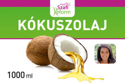 Szafi Kókuszolaj - Kókuszzsír (Szűrt, NEM hidrogénezett) 1 L