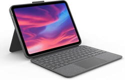 Logitech Case with keyboard Combo Touch cu tastatura pentru iPad 10th gen, Layout UK, Oxford Grey (920-011441) - vexio