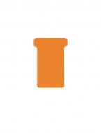 Djois T-cards, din hartie, 100buc/set, format 2 - (85 x 48mm, top 60mm) - orange (DJ-2554822300)