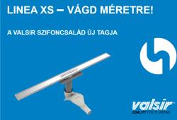 VALSIR LINEA XS zuhanyfolyóka rács Szatén Inox VS0701842 (vs0701842)