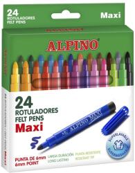 Alpino Carioca lavabila, 24 culori/cutie, ALPINO Maxi (MS-AR000007N)