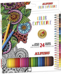 Alpino Creioane colorate, cutie carton, 24 culori/set, ALPINO Color Experience - Premium (MS-AL000247) - vexio