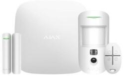 Ajax Systems StarterKit Cam Plus WH fehér vezetéknélküli kamerás riasztó szett (20294) - mystock