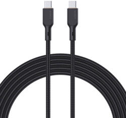 Aukey Kábel Aukey CB-KCC101 USB-C USB-C-re 1m (fekete) (CB-KCC101)