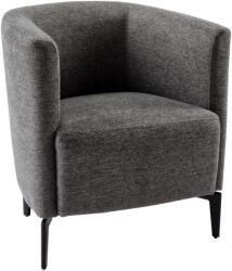 TEMPO KONDELA Design fotel, szürke/fekete, KAPY - mindigbutor