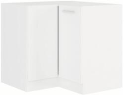 TEMPO KONDELA Alsó sarokszekrény, fehér, SPLIT 89x89 DN 1F BB - mindigbutor
