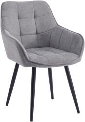 TEMPO KONDELA Design fotel, szürke/fekete, MARKEN - mindigbutor
