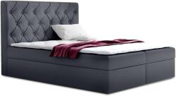 Miló Bútor TYP56 boxspring ágy, sötétszürke - mindigbutor - 475 750 Ft