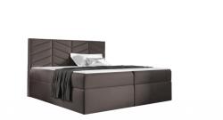 Miló Bútor St6 boxspring ágy, sötétbarna (140 cm) - mindigbutor