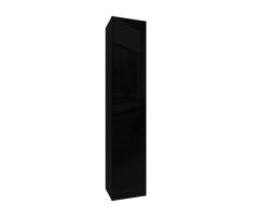 Meblohand IZUMI 24 BL magasfényű fekete/fekete fali polcos szekrény 175 cm - mindigbutor