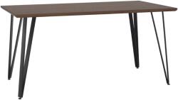 TEMPO KONDELA Étkezőasztal, tölgy/fekete, 150x80 cm, FRIADO - mindigbutor