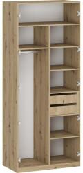 Halmar FLEX - K5 korpusz a MODULAR SROBE SYSTEM-hez - kézműves tölgy - mindigbutor