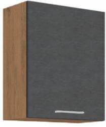 TEMPO KONDELA Felsőszekrény, tölgy lancelot/szürke matt, VEGA 60 G-72 1F - mindigbutor
