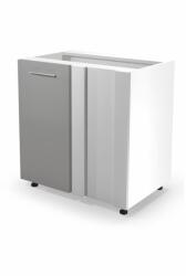 Halmar Vento dn-100/82 alsó sarokszekrény magasfényű szürke - mindigbutor