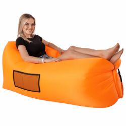 TEMPO KONDELA Felfújható babzsák/lazy bag, narancssárga, LEBAG - mindigbutor