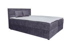 Miló Bútor Aramis boxspring ágy, sötétszürke (160 cm) - mindigbutor