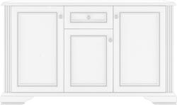 WIPMEB White 009 komód 3d1s havas kőris/ezüst fenyő - mindigbutor