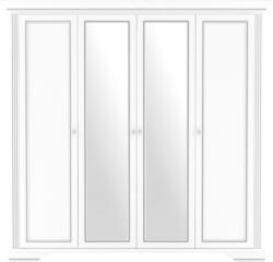 WIPMEB White 014 szekrény 4d2s havas kőris/ezüst fenyő - mindigbutor