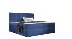 Miló Bútor St6 boxspring ágy, királykék (160 cm) - mindigbutor
