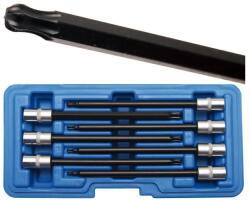 BGS technic 7 részes 1/4" T-torx gömb fejű bit dugókulcs készlet 130 mm hosszú dobozban (BGS-8618) (BGS-8618)