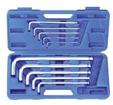 BGS technic 10 részes hajlított gömb végű imbuszkulcs készlet, HOSSZÚ 3x130 -17x340 mm (BGS-795) (BGS-795)