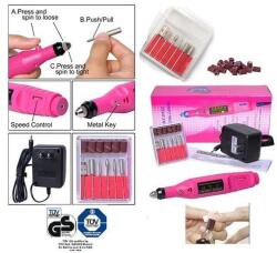  ELEKTROMOS MANIKŰR PEDIKŰR MŰKÖRÖM - KÖRÖM CSISZOLÓ POLÍROZÓ GÉP KÉSZLET 12db-os 1év GARANCIA (F0525107)