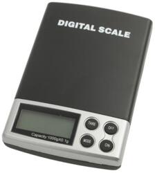 DIGITÁLIS INOX ÉKSZER MÉRLEG 1000g - 0, 1g ROZSDAMENTES ZSEBMÉRLEG ÉKSZERMÉRLEG LEVÉLMÉRLEG 1év GARANCIA (S-EDS-0152)
