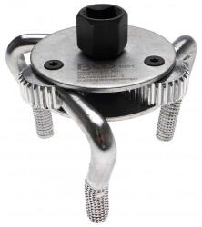 BGS technic BGS 3 karmos olajszűrő leszedő szerszám, meghajtó adapter négyszög 1/2" és 3/8", hatszög 21 mm, átmérő 50-110 mm 3 lábú (BGS-1031)