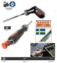 Bahco RACSNIS 808050P BITBEHAJTÓ CSAVARHÚZÓ ELFORDÍTHATÓ NYÉLLEL TÁRRAL + 6db BIT fejjel ¼" 5év GARANCIA