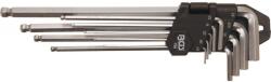 BGS technic 9 részes hajlított gömb végű imbuszkulcs készlet, coll méretekben 1/16"-3/8" (BGS-799) (BGS-799)