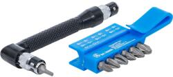 BGS technic BGS Sarokcsavarozó 7 duplapengés bittel | külső hatszögletű kulcsnyílású hajtás 6, 3 mm (1/4") | 8 darabos (BGS-20805)